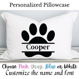 Custom Dog Pillow Case, Personalized